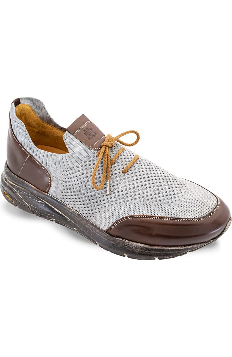 Mezlan Piedra Knit Sneaker, Main, color, Brown/ Grey