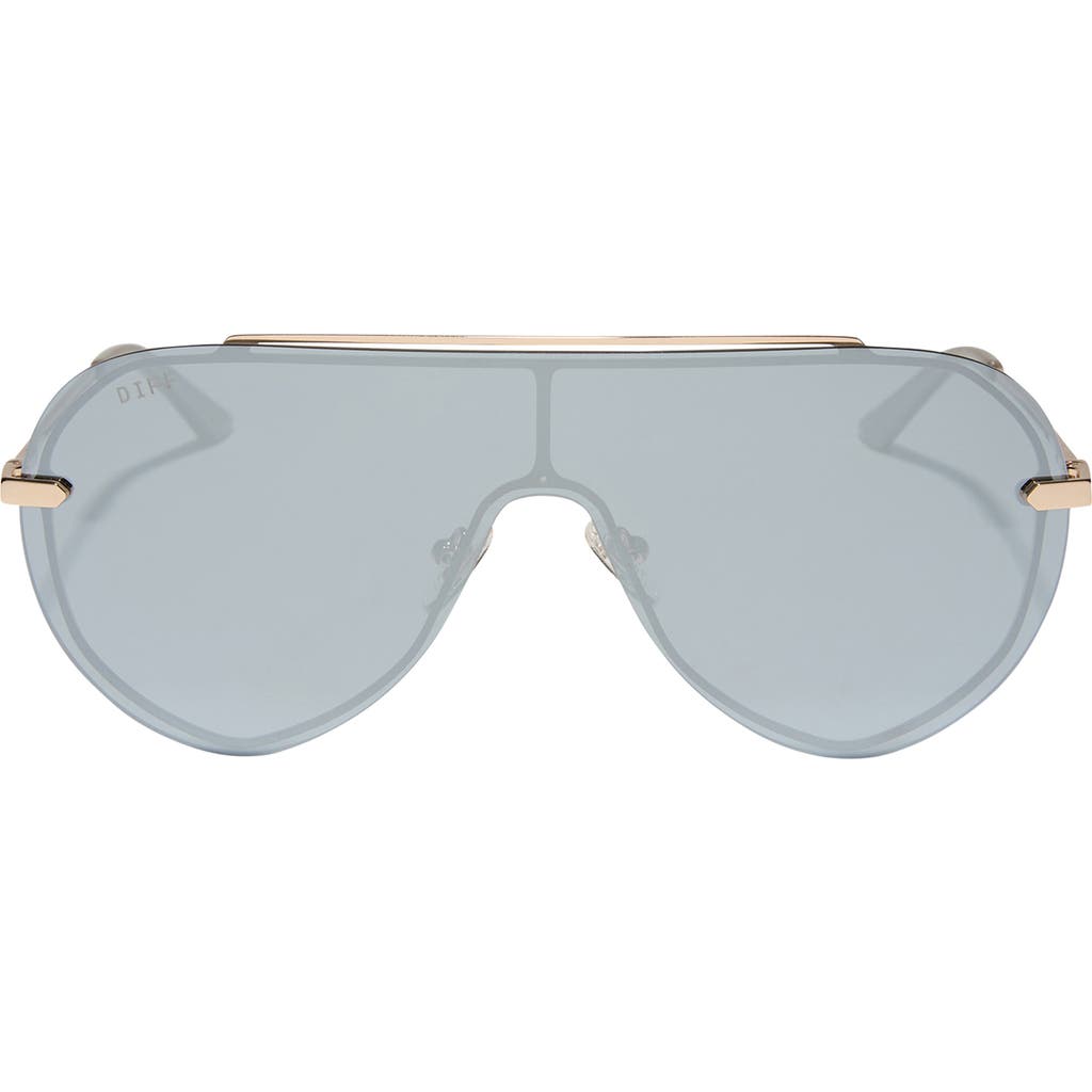 DIFF DIFF IMANI 139MM GRADIENT SHIELD SUNGLASSES