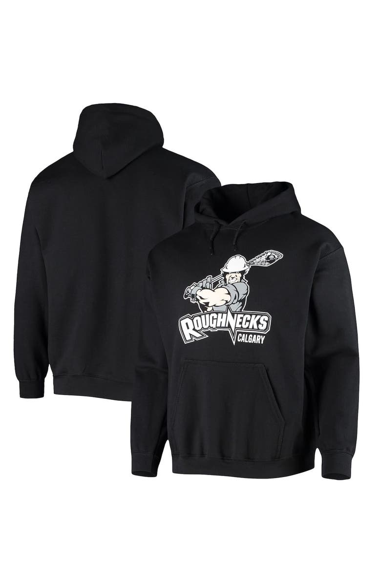 ADPRO Sports Men's Black Calgary Roughnecks Solid Pullover Hoodie, Main, color, 