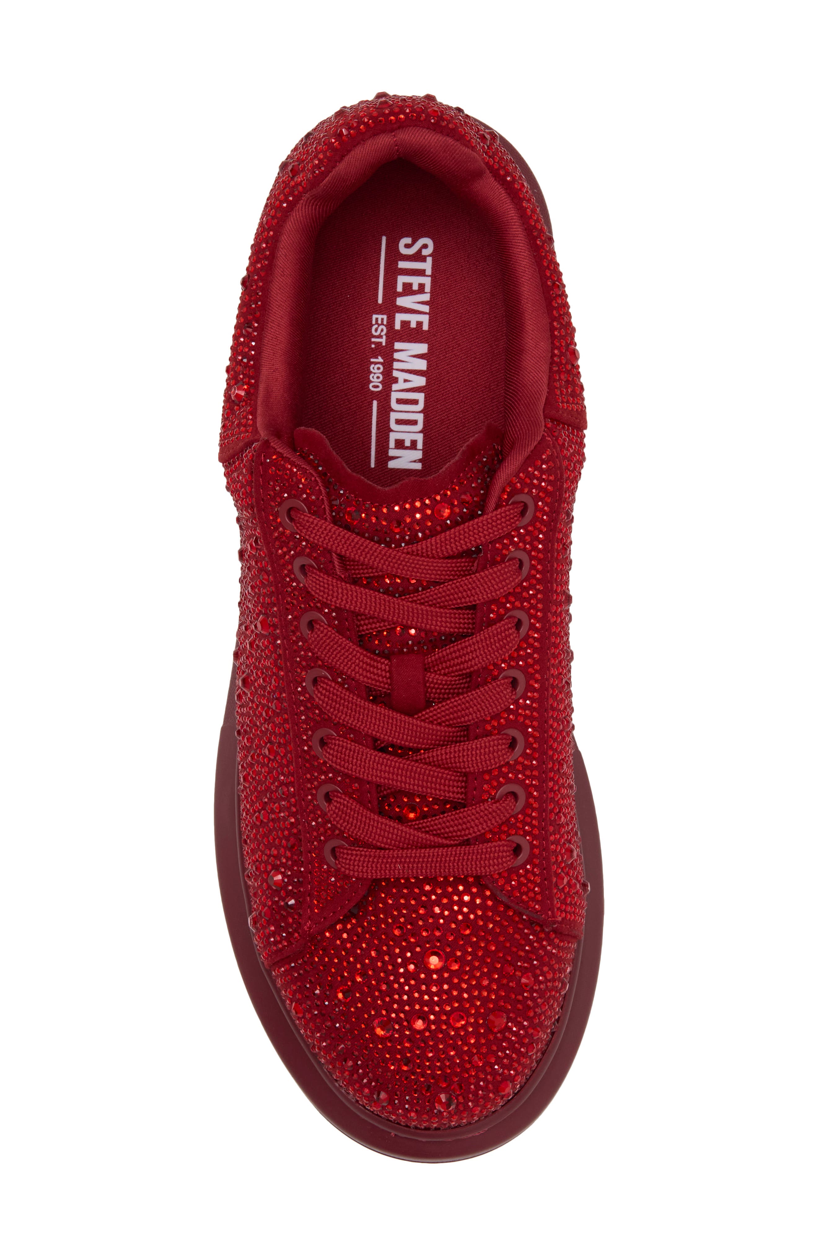 Icebergg Rhinestone Sneaker, Alternate, color, RED MULTI