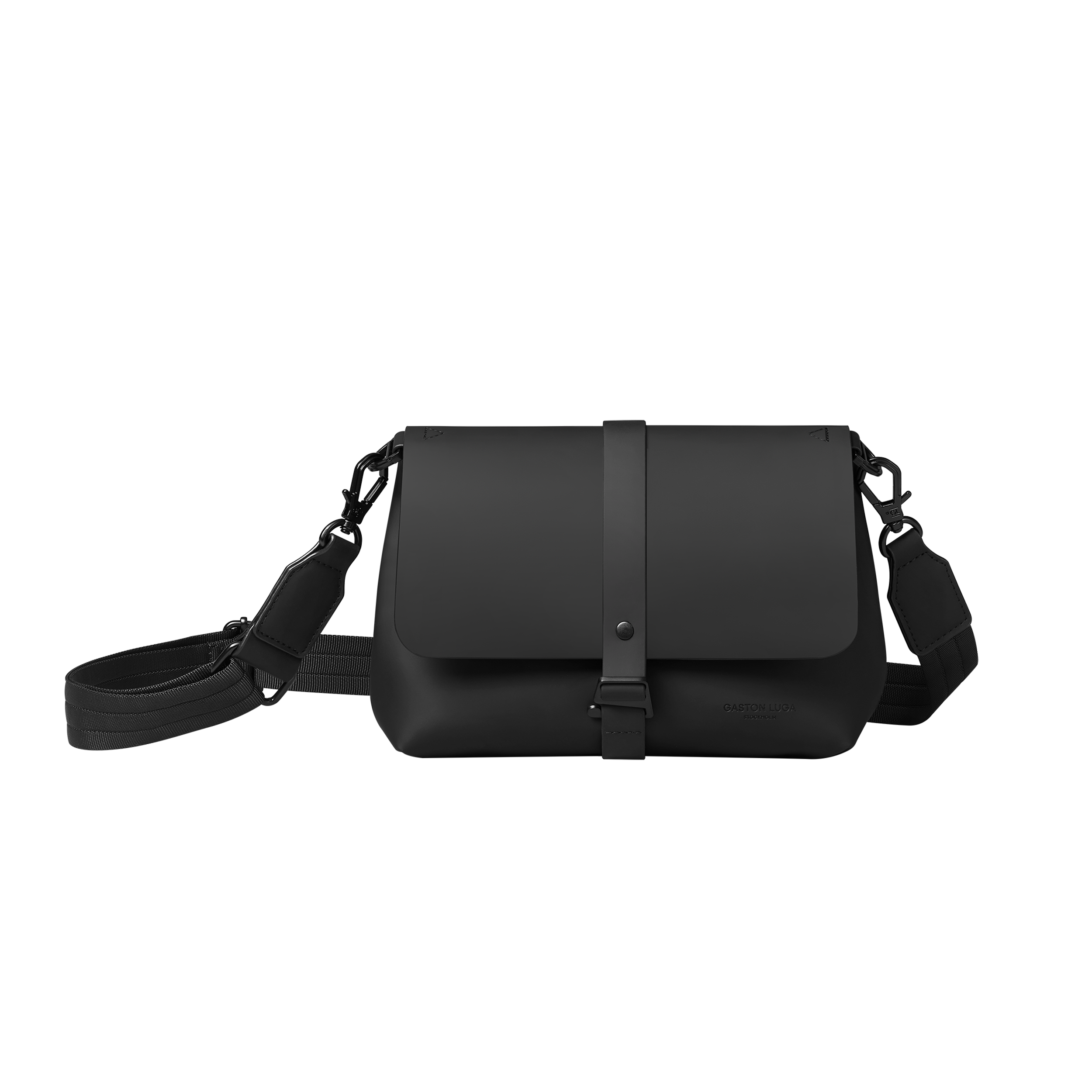 Gaston Luga Spläsh Crossbody Bag, Main, color, Black