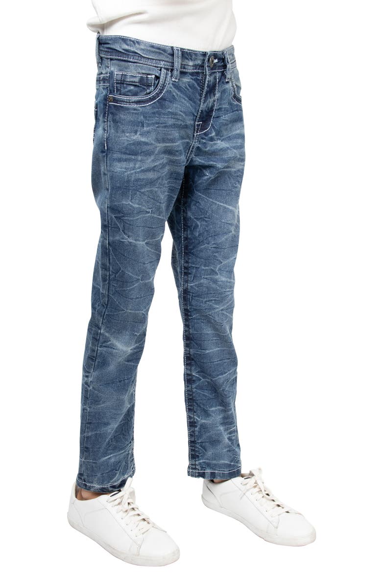 Kids' Cultura Straight Leg Jeans, Alternate, color, MEDIUM BLUE