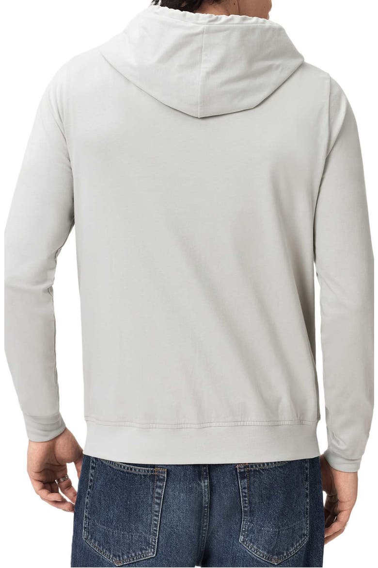 Brace Cotton Zip-Up Hoodie, Alternate, color, PEBBLE GREY