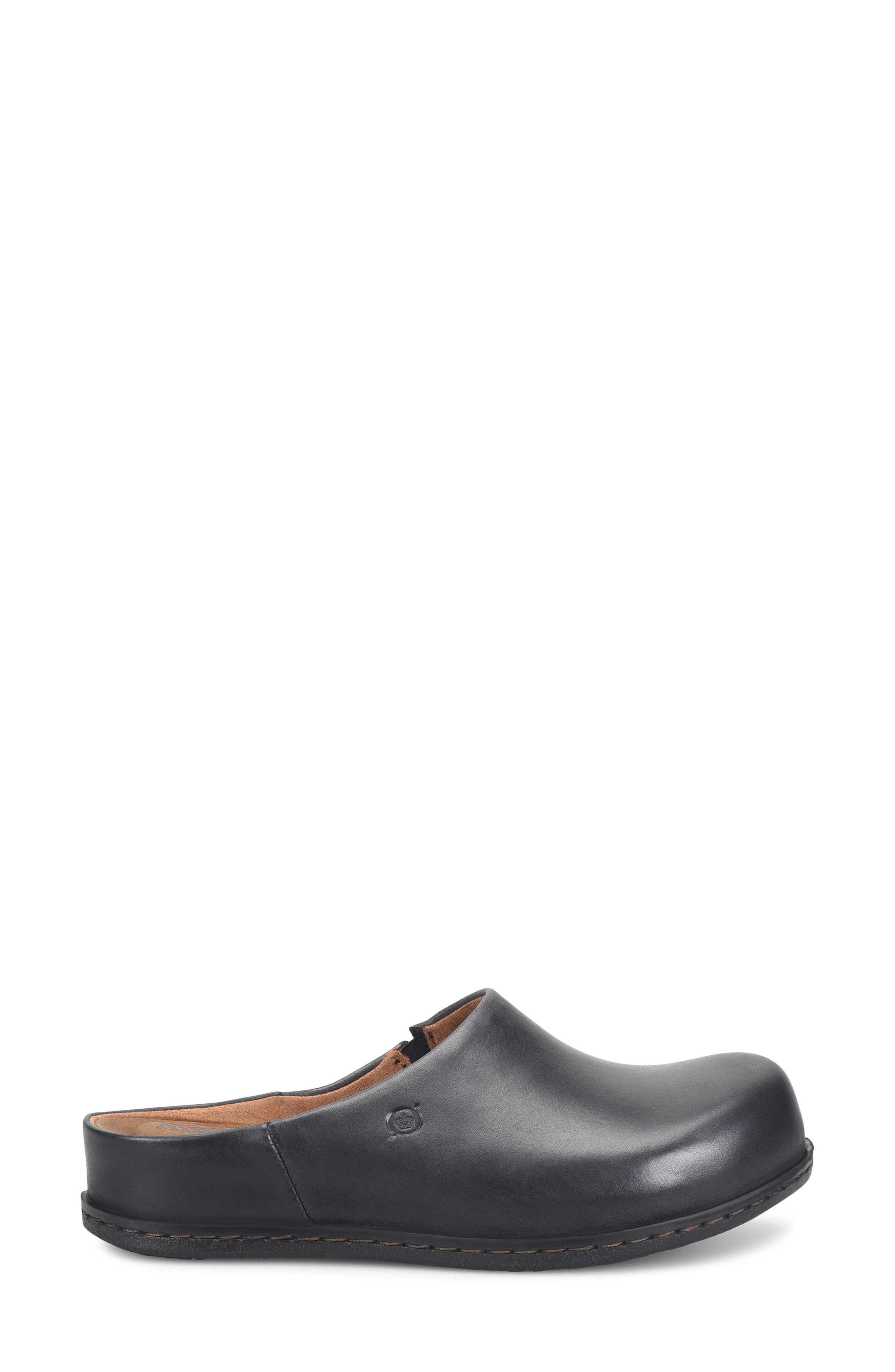 Børn Elliot Clog, Alternate, color, Black Leather