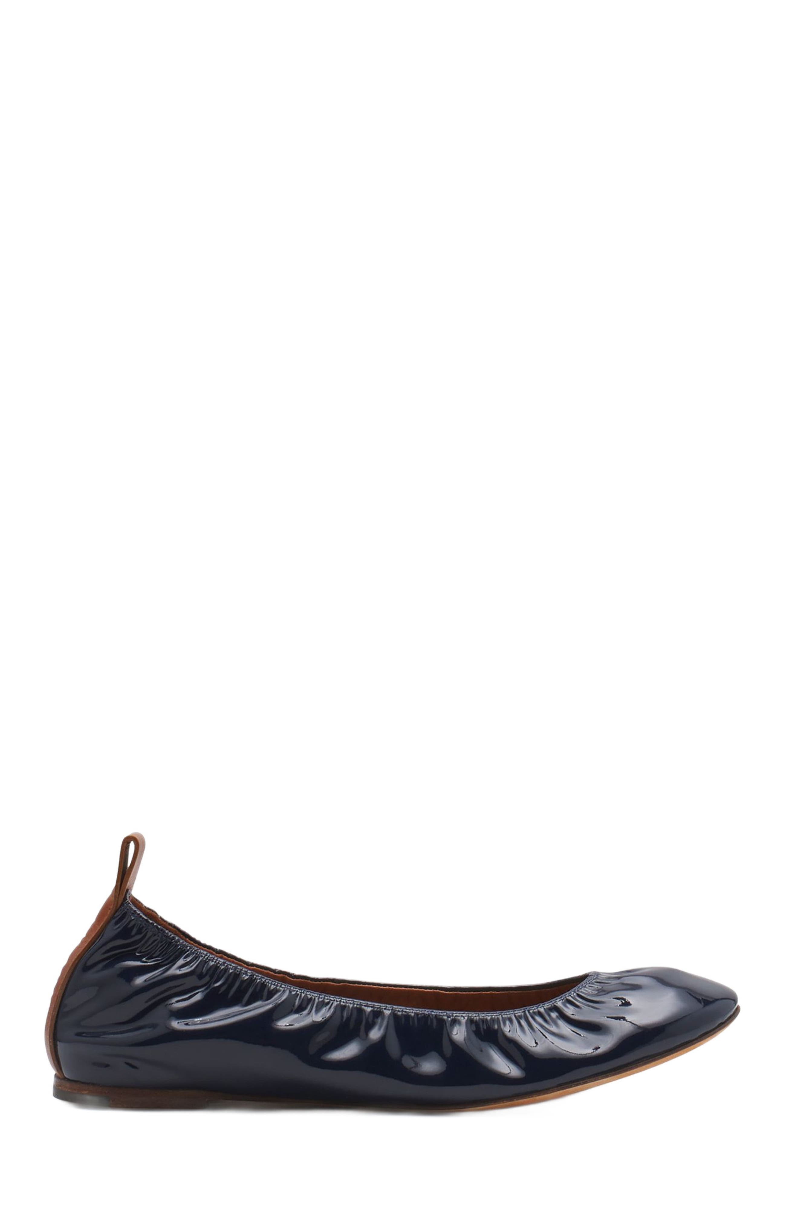Lanvin THE BALLERINA FLAT IN PATENT LEATHER, Main, color, 