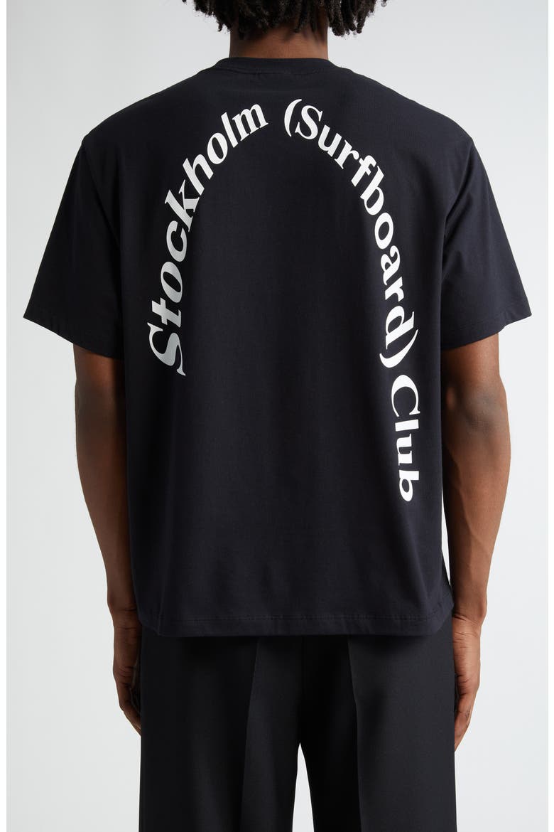 Back Logo Organic Cotton Graphic T-Shirt, Alternate, color, BLACK