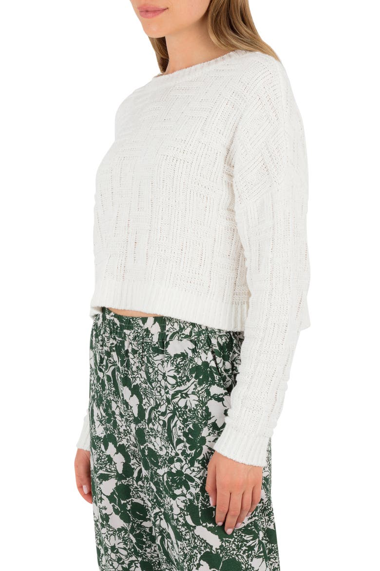 Park City Basketweave Crop Sweater, Alternate, color, TOFU