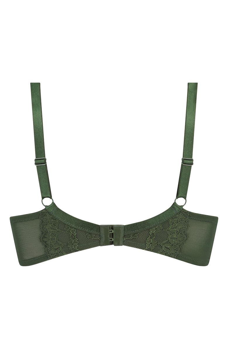 Hunkemöller Daisy Lace Underwire Bra, Alternate, color, Kombu Green