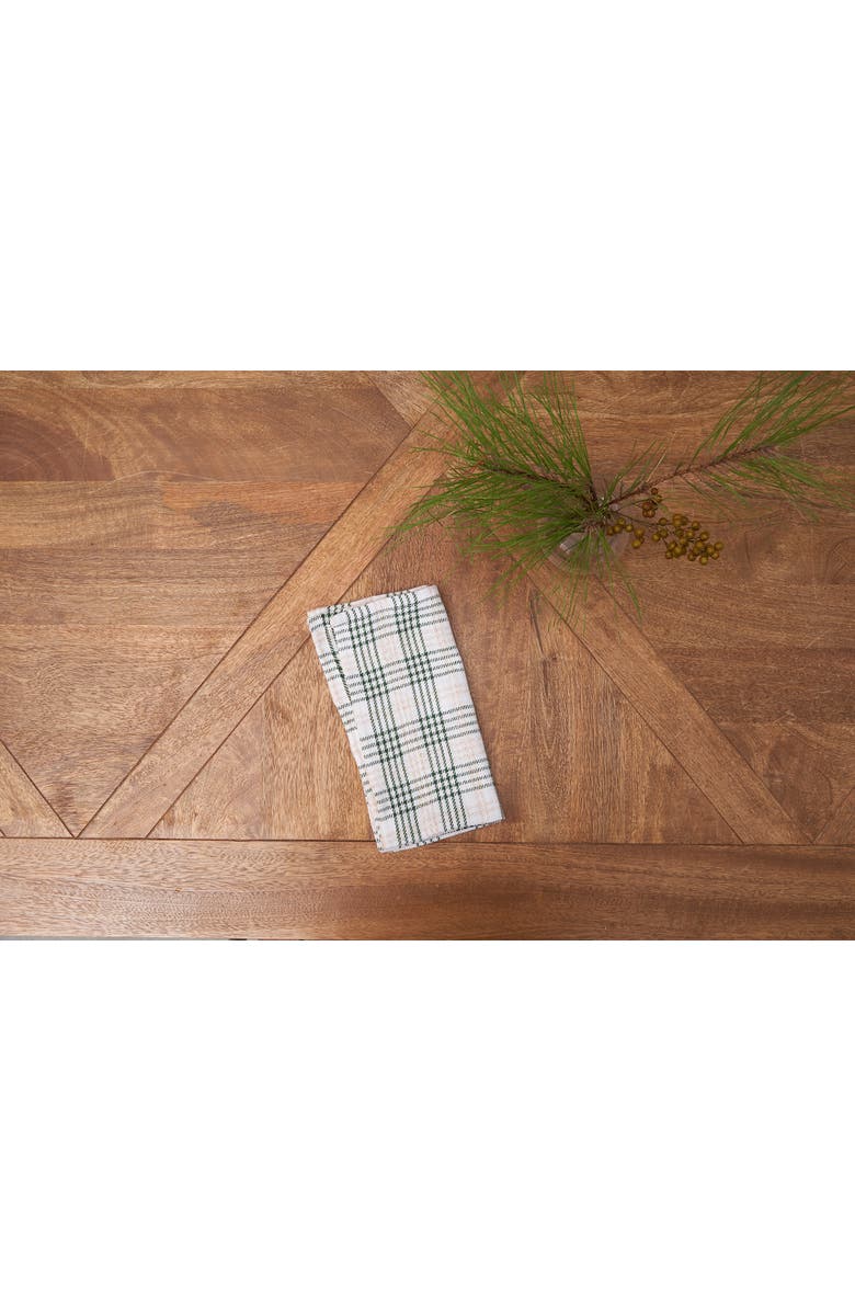 C&F Home Sage
Gold Plaid 100% Cotton Set of 6 Cloth Napkins, Alternate, color, Green