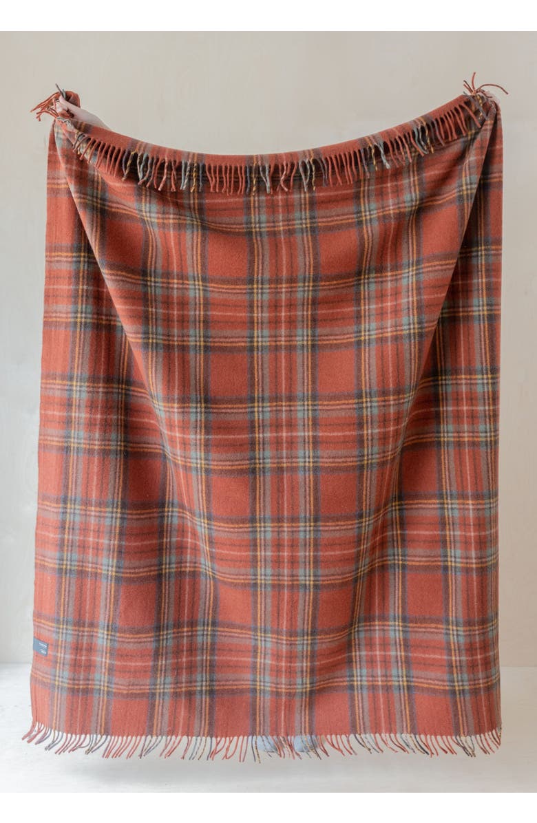 TBCo Recycled Wool Tartan Throw Blanket, Alternate, color, Stewart Royal Antique