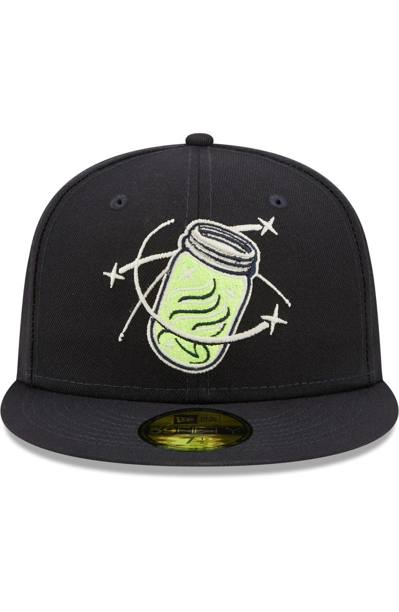 New Era Men's New Era Navy Columbia Fireflies Authentic Collection Team Alternate 59FIFTY Fitted Hat, Alternate, color, Navy