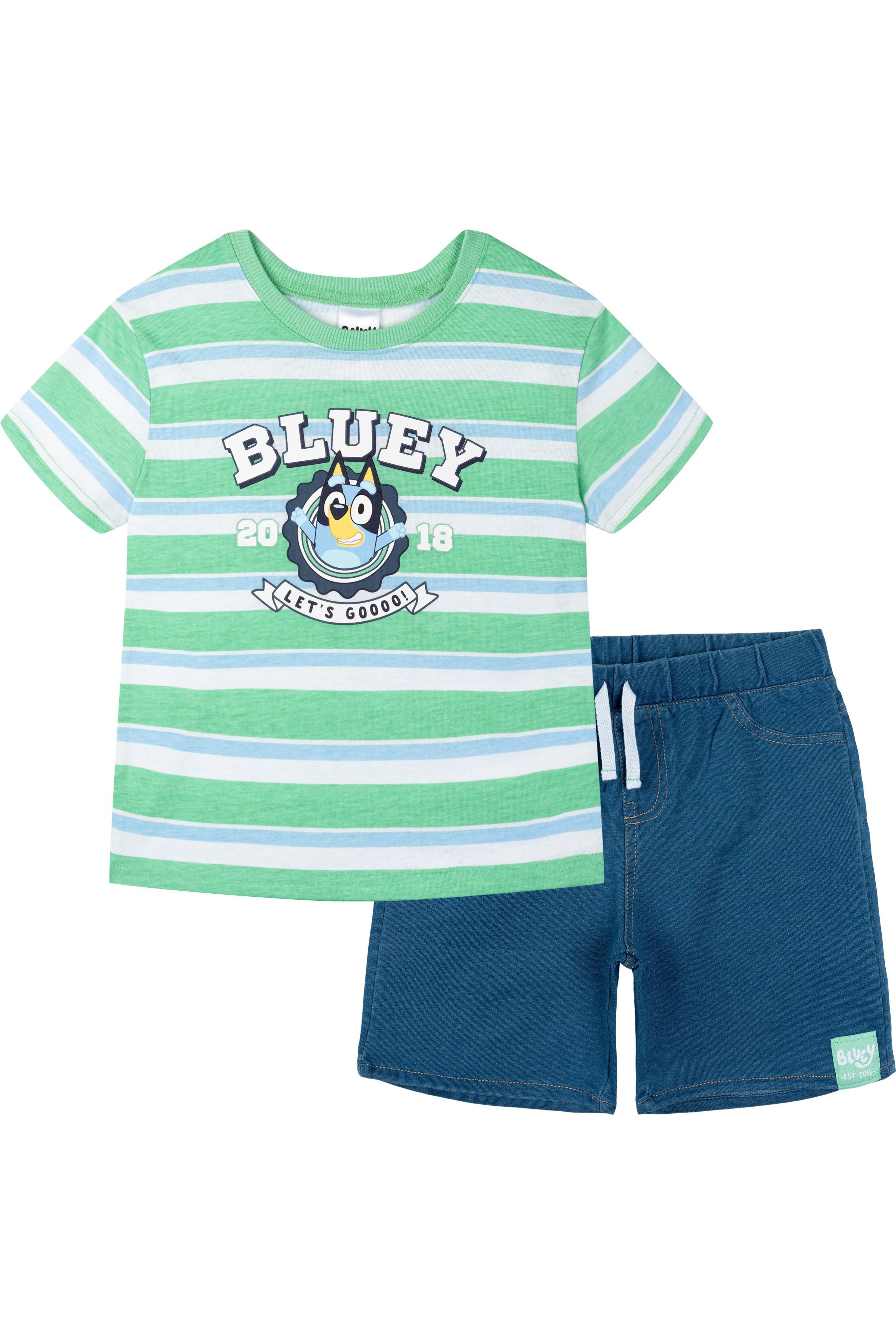 selected Bluey Green Denim