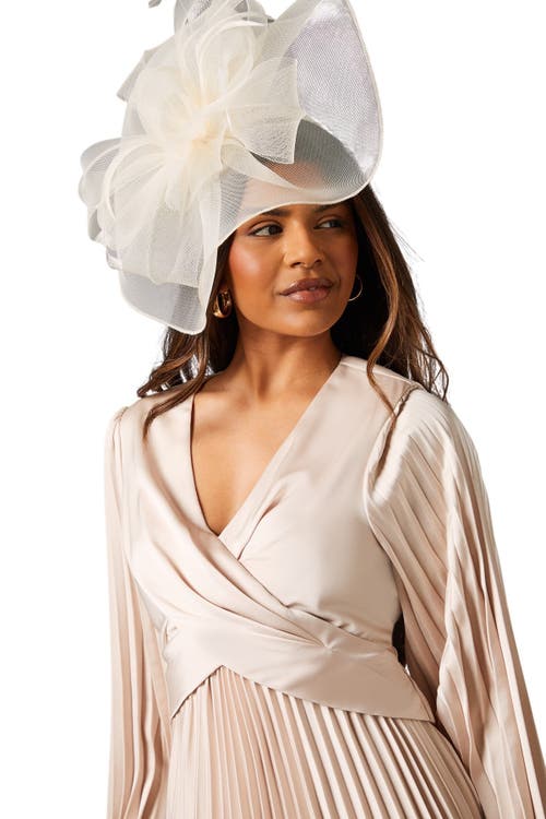 Coast Petite Pleat Skirt Midi Dress In Pink