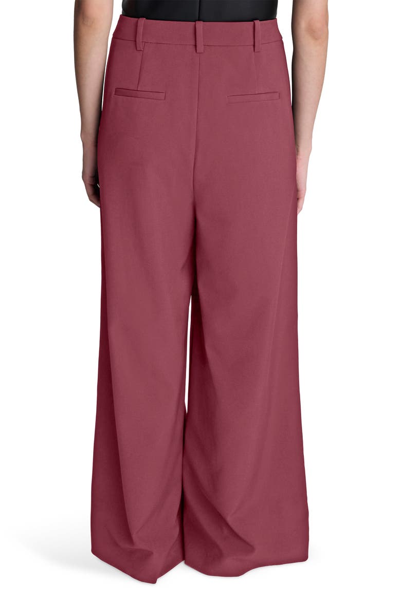 Inverted Pleat Wide Leg Pants, Alternate, color, SUGAR BEET