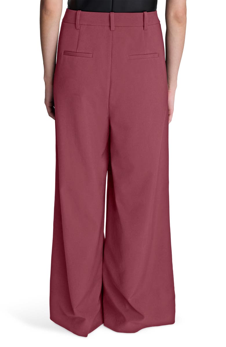 Kenneth Cole Inverted Pleat Wide Leg Pants, Alternate, color, Sugar Beet