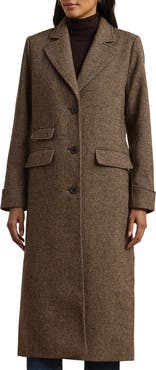 Lauren Ralph Lauren Longline Wool Blend Reefer Coat