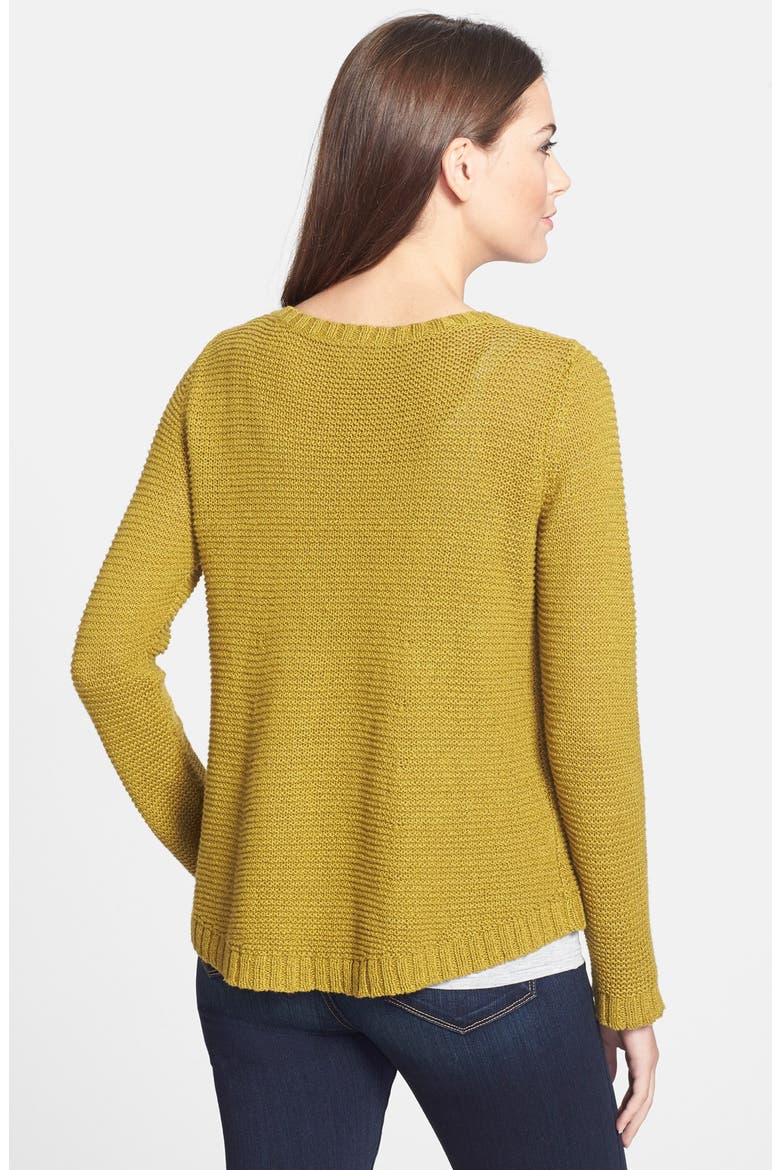 Ballet Neck Sweater, Alternate, color, PERIDOT