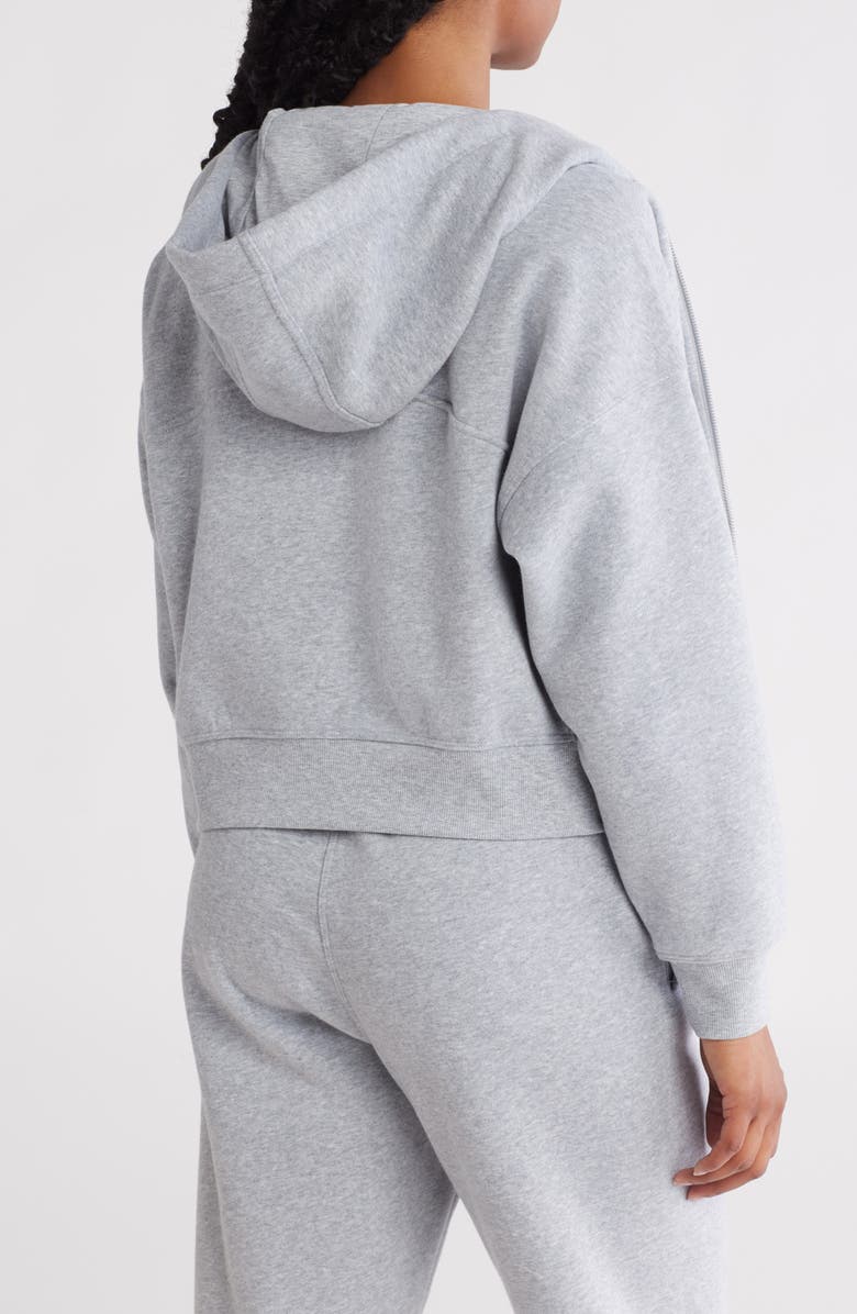 CALVIN KLEIN PERFORMANCE Fleece Crop Zip Hoodie, Alternate, color,