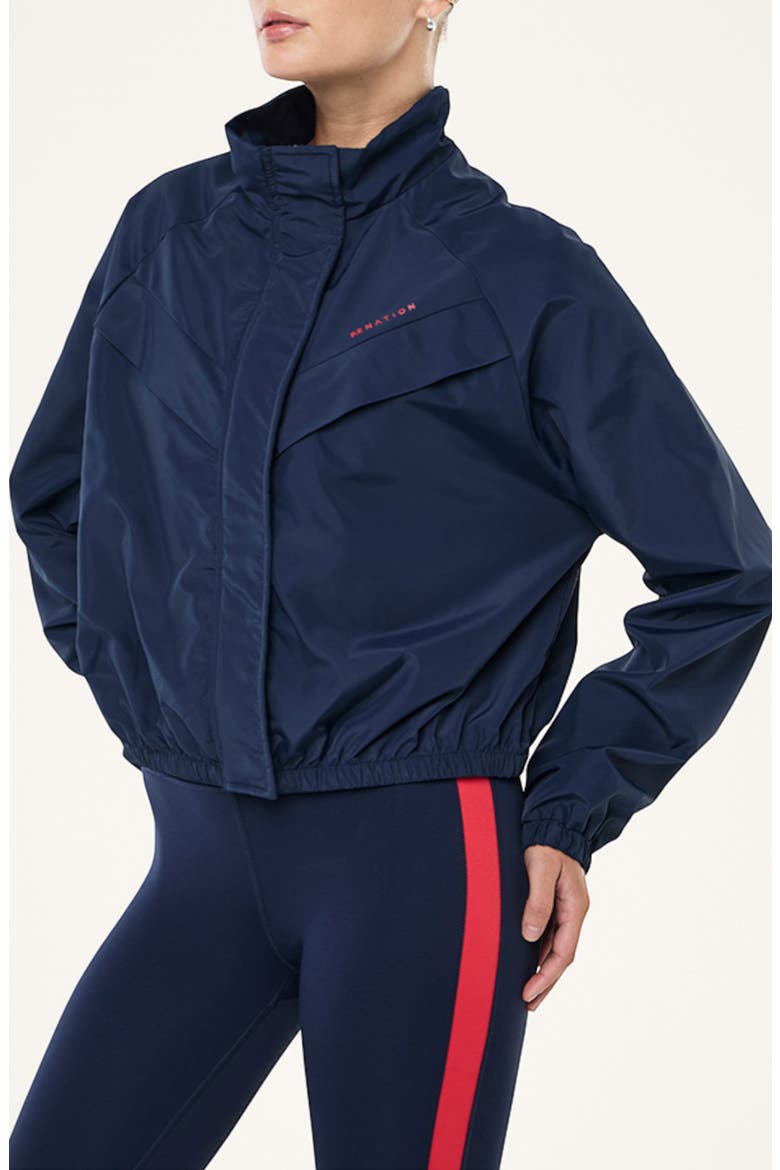 Shield Water Repellent Track Jacket, Alternate, color, DARK NAVY