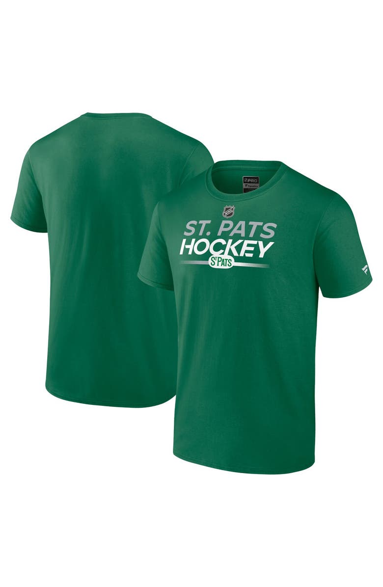 FANATICS Men's Fanatics Branded Green Toronto St. Pats Authentic Pro Wordmark T-Shirt, Alternate, color, Green