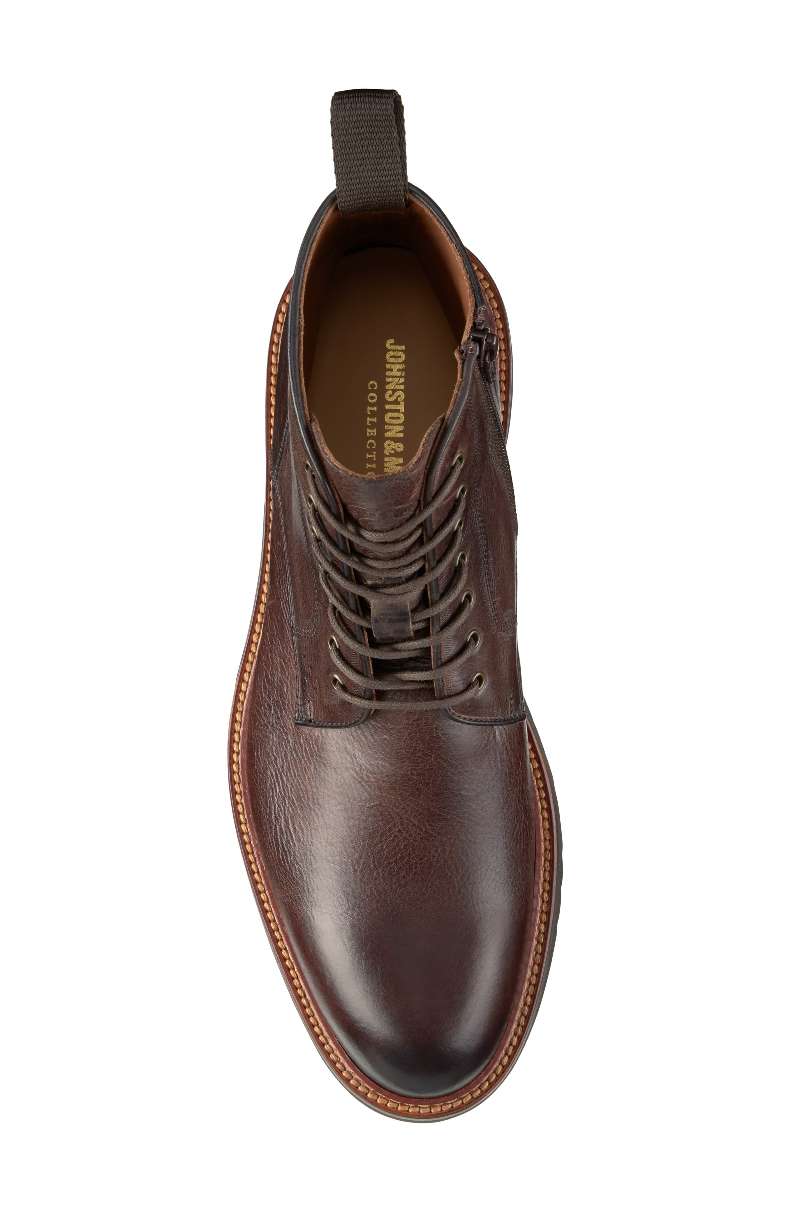 Hartford Plain Toe Boot, Alternate, color, DARK BROWN ITALIAN CALFSKIN