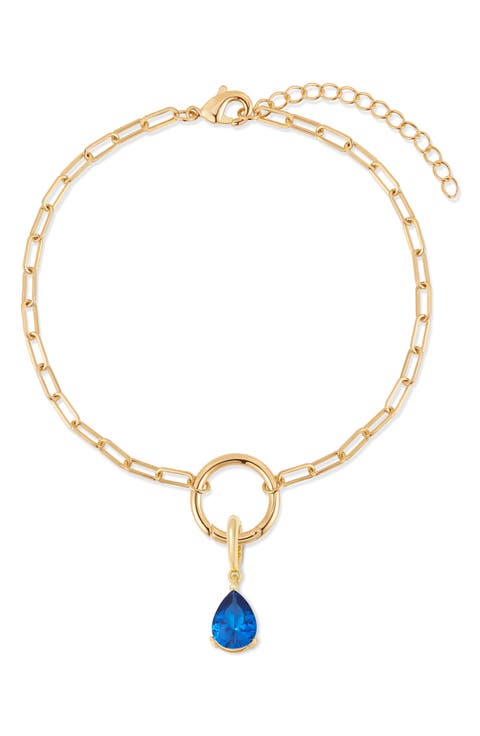Colette Mini Teardrop Birthstone Bracelet