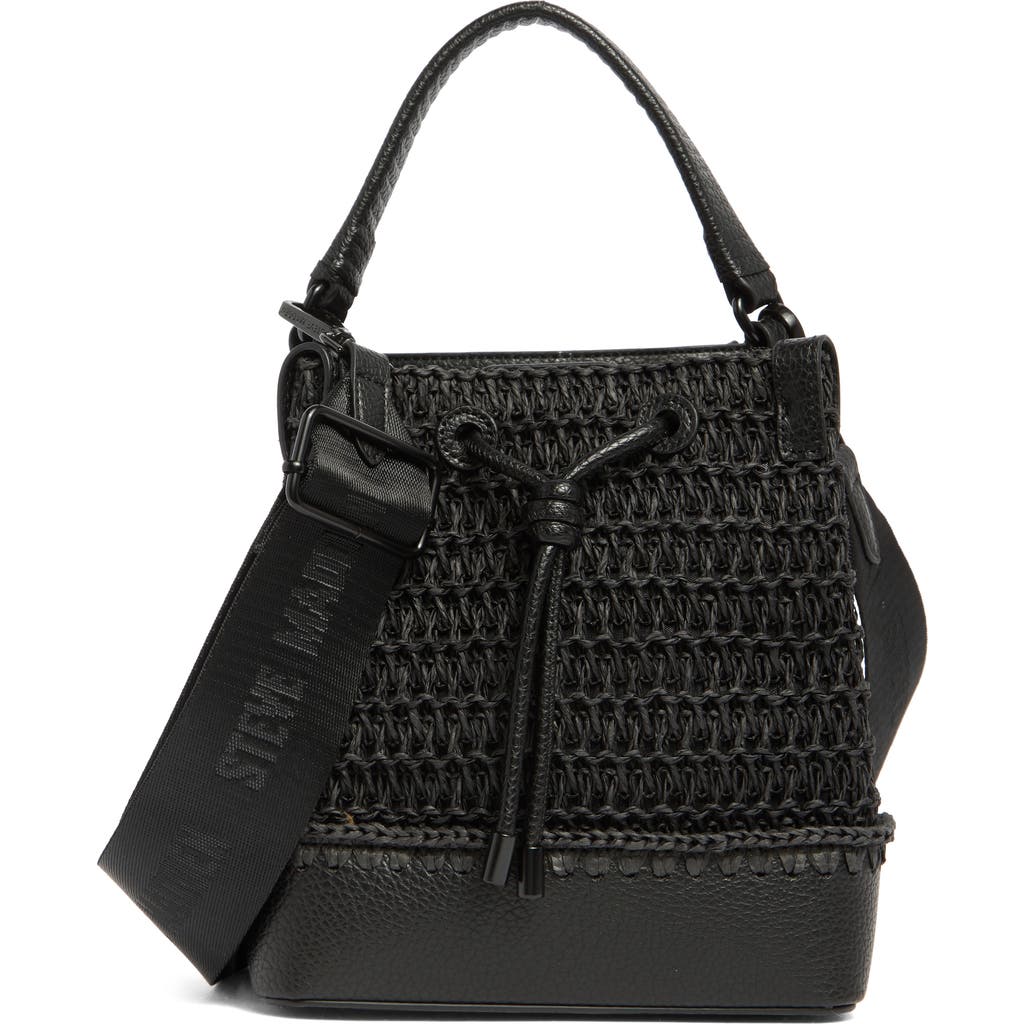 Steve Madden Macro Raffia Bucket Bag