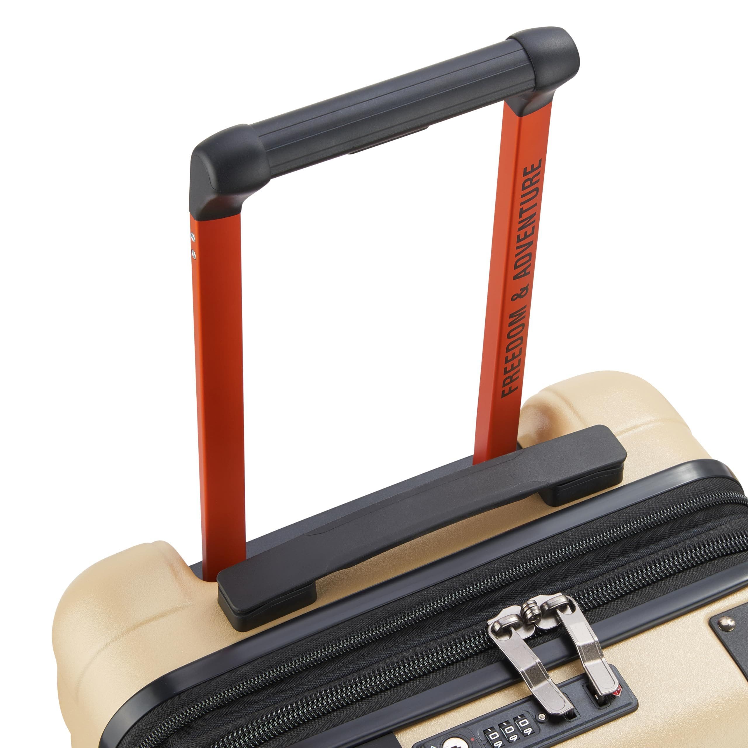 JEEP JH002B Carry-On 19 Inch Hardside Expandable Luggage with Spinner Wheels, Alternate, color, Warm Sand