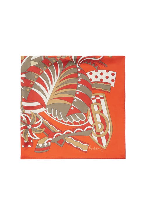 BURBERRY BURBERRY CAROUSEL EKD SILK SCARF