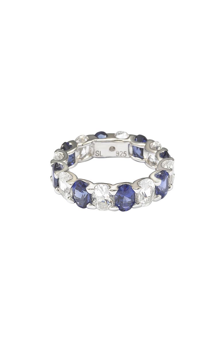 SUZY LEVIAN Oval Cut Sapphire Band Ring, Alternate, color, Blue