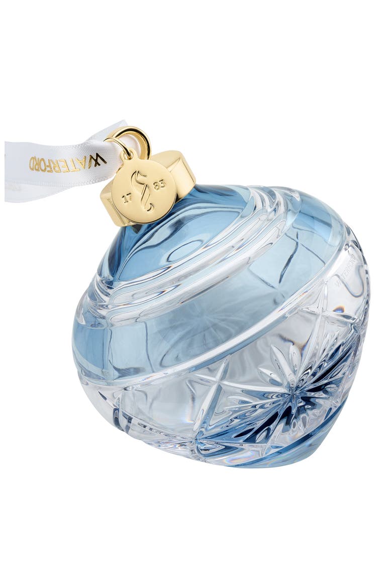 Winter Wonders Snowflake Bauble Crystal Ornament, Alternate, color, BLUE