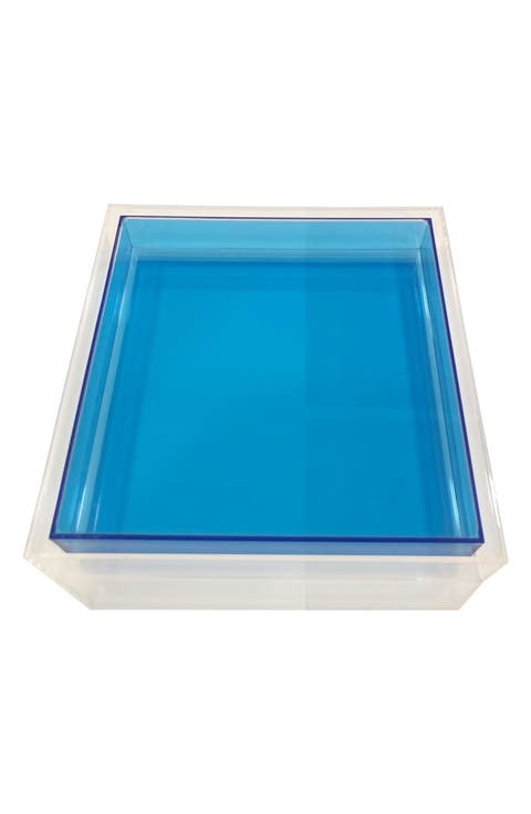 Encased Color Lucite Tray
