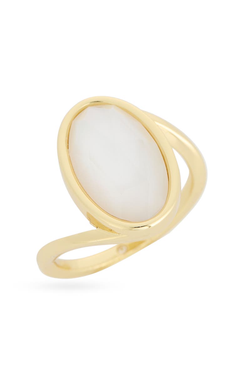 Covet Crystal Statement Ring, Main, color, Clear / Gold