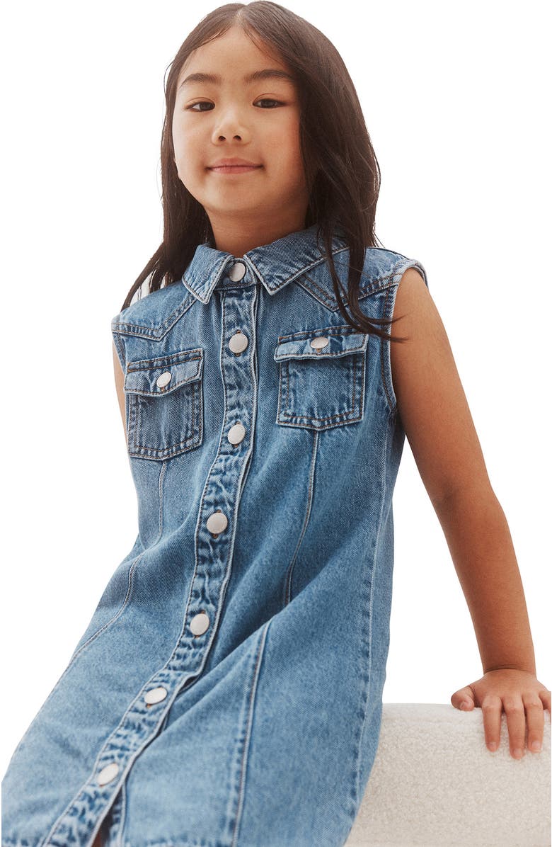 Cotton On Kids Kid's Ellen Denim Dress, Alternate, color, 
