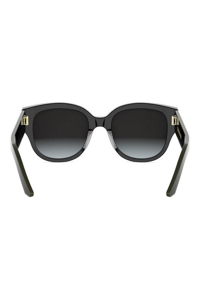 'DiorPacific B2I 54mm Gradient Butterfly Sunglasses, Alternate, color, BLACK/ OTHER / GRADIENT SMOKE