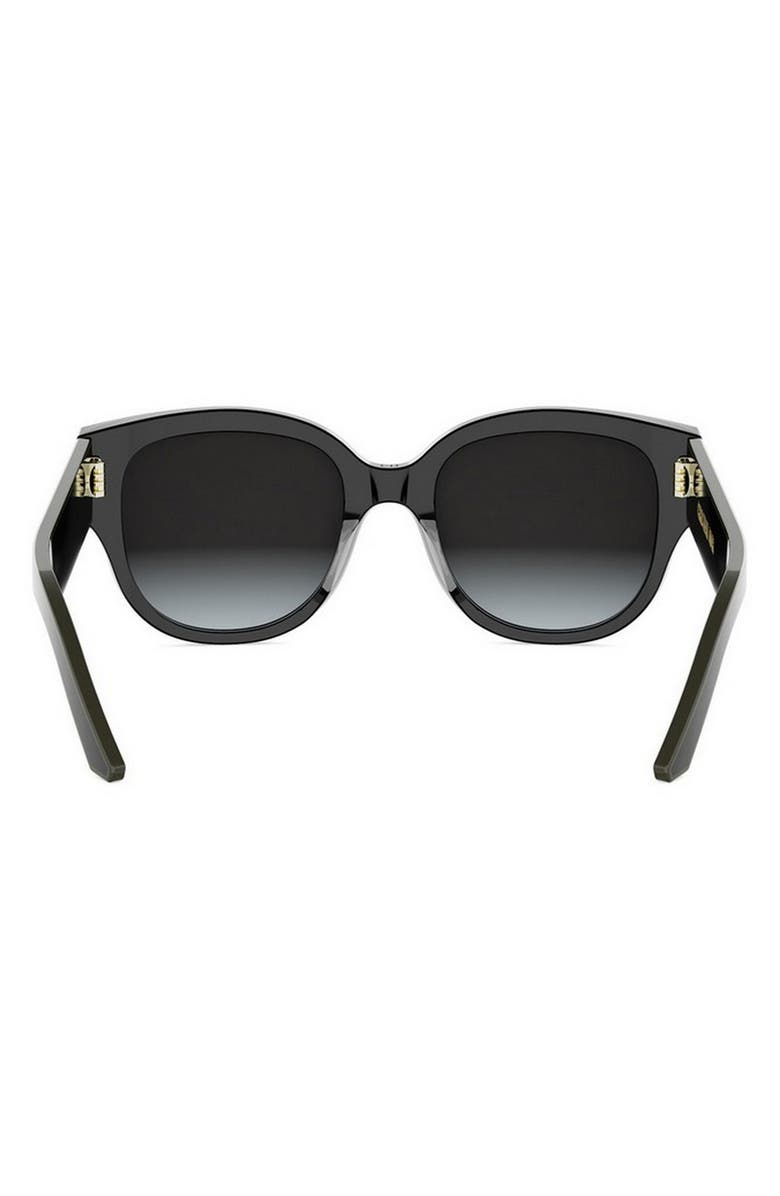 DIOR pacific B2I 54mm Gradient Butterfly Sunglasses, Alternate, color, Black/ Other / Gradient Smoke