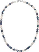 Dower & Hall Men's Mixed Freshwater Pearl Necklace