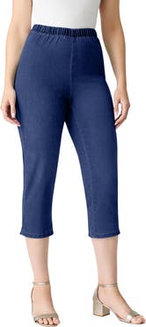 Roaman's Plus Size Comfort Stretch Capri Jean