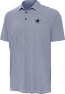 ANTIGUA Men's Antigua Navy/White Dallas Cowboys Twine Performance Polo
