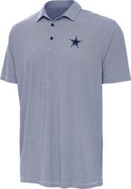 ANTIGUA Men's Antigua Navy/White Dallas Cowboys Twine Performance Polo