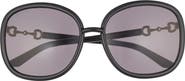 Gucci 60mm Pillow Sunglasses