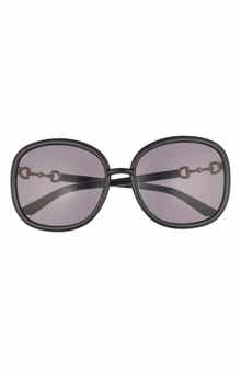 Gucci 60mm Pillow Sunglasses