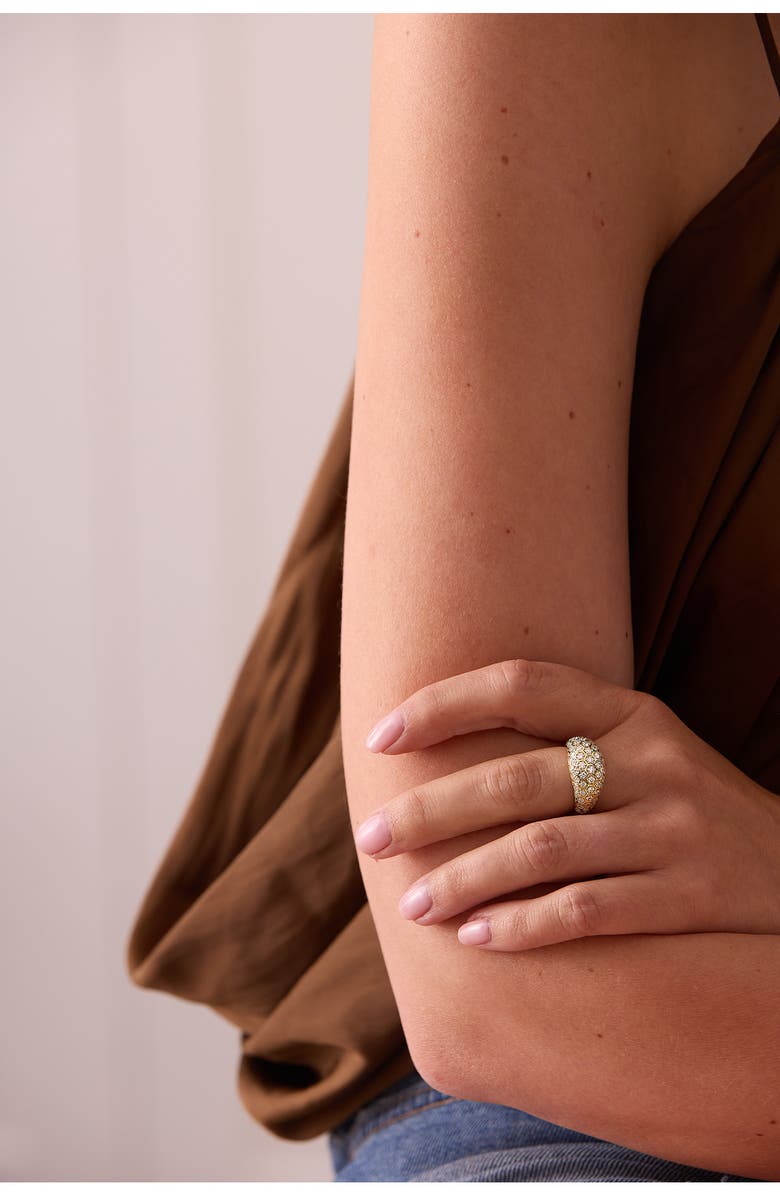 Sara Weinstock Honeycomb Diamond Dome Ring, Alternate, color, Yellow Gold