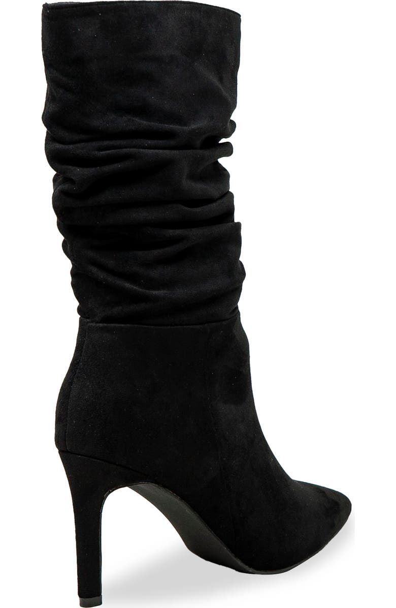 CHASE AND CHLOE Slouch Pointed Toe Bootie, Alternate, color, Black