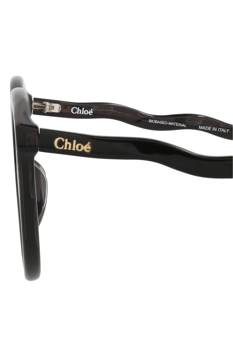 Chloé 57mm Round Sunglasses, Alternate, color, Dark Grey/ Blue