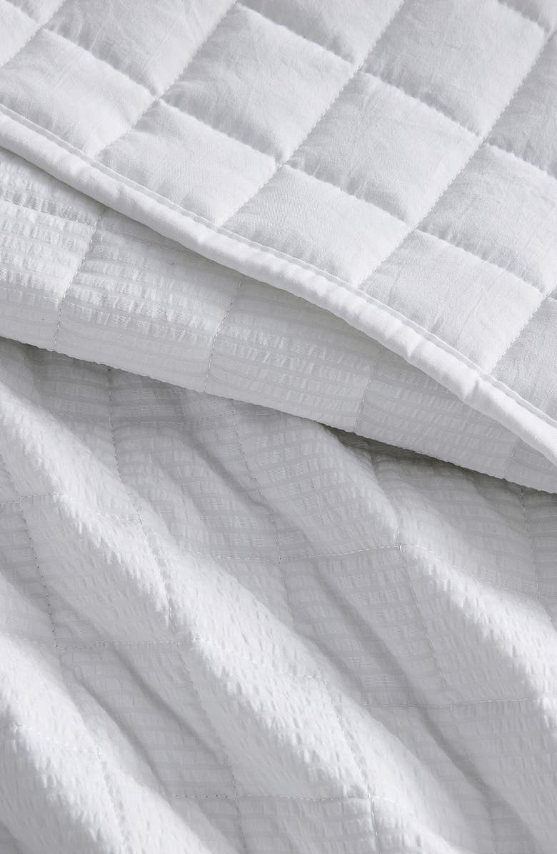 Woven & Weft Seersucker Quilt Set, Alternate, color, White
