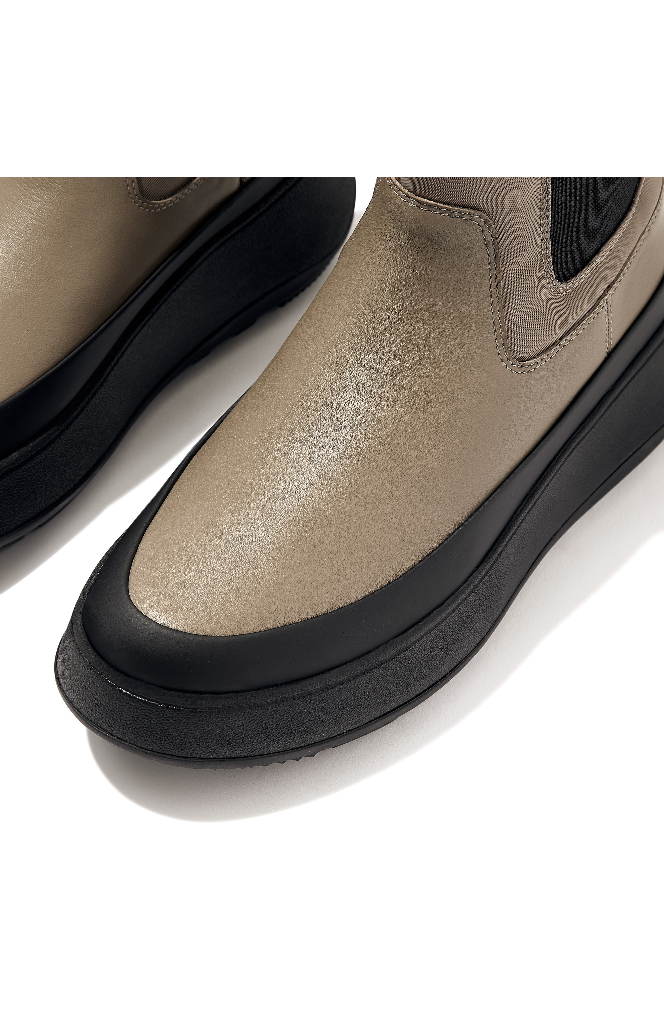 FitFlop F-Mode Water-Resistant Platform Chelsea Boot, Alternate, color, 
