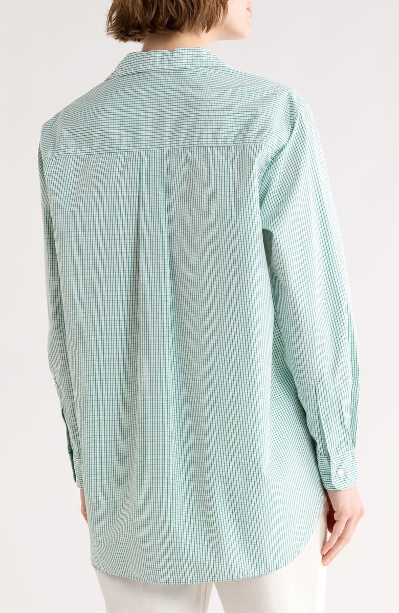 Frank & Eileen Relaxed Fit Cotton Button-Up Shirt, Alternate, color, White Green Check