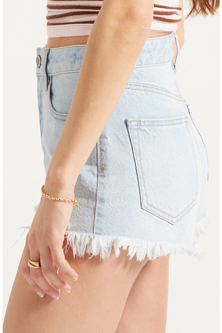 Ivy Ripped Denim Cutoff Shorts, Alternate, color, LIGHT INDIGO