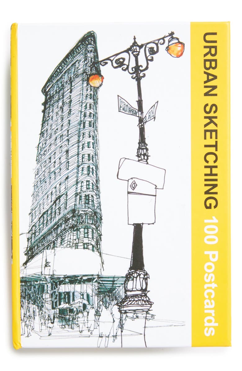 Quarto 'Urban Sketching: 100 Postcards' Set, Main, color, 